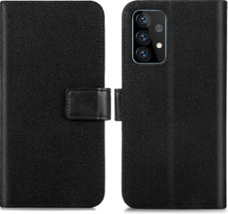 iMoshion Hoesje Geschikt voor Samsung Galaxy A52 (4G) / A52s / A52 (5G) Hoesje Met Pasjeshouder - iMoshion Luxe Canvas Bookcase - Zwart