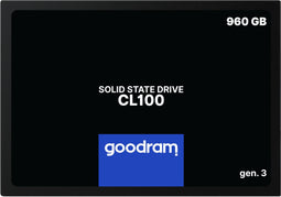 Goodram CL100 Gen.3 - 2,5 inch SSD - 960GB - Leessnelheid 540MB/s - Schrijfsnelheid 460MB/s