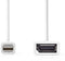 Nedis CCGB37450WT02 - Mini DP naar DP female adapterkabel - 20cm - Wit