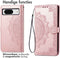 iMoshion Hoesje Geschikt voor Google Pixel 8 Hoesje Met Pasjeshouder - iMoshion Mandala Bookcase - Rosé Goud