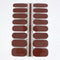 LAUED Nagelstickers - Nail Wraps - 16 Extreem Dunne Nagellak Stickers - Manicure Nail Art Folie - Mocha Shake