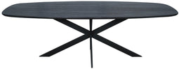 StarFurn Eettafel Ferris Eiken Deens Ovaal 240cm Zwart