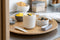 Amuse Morning & Noon Bowl + Spork & Spork en Rekker - Ontbijtkom - Lunchbox met vork/lepel - 2 Compartimenten - Lekvrij- Zand - 450 + 150 ml