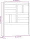 vidaXL - Hoofdbord - 81x4x104 - cm - massief - grenenhout - grijs