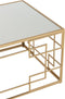 J-Line salontafel Lijnen - metaal/glas - goud