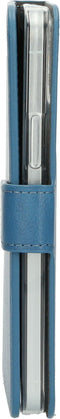 Mobiparts Classic Wallet Case - Flip cover - Ruimte voor pasjes - Steel Blue (iPhone 12, iPhone 12 Pro)