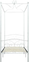 vidaXL - Hemelbedframe - metaal - wit - 100x200 - cm