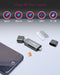 Icy Box IB-CR200-C - Geheugenkaartlezer - 2x sleuven microSD/SD - Grijs
