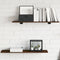 vidaXL - Wandschappen - 4 - st - 80x20x1,5 - cm - bewerkt - hout - bruin - eikenkleur