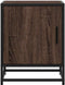 vidaXL - Nachtkastjes - 2 - st - 40x31x50cm - bewerkt - hout - en - metaal - bruin - eiken