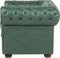 Fauteuil CHESTERFIELD Kunstleer Groen