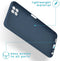 iMoshion Hoesje Geschikt voor Samsung Galaxy A22 (5G) Hoesje Siliconen - iMoshion Color Backcover - Donkerblauw