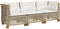 vidaXL - Tuinbank - 3-zits - met - kussens - poly - rattan - beige