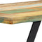 vidaXL - Eettafel - 120x60x76 - cm - massief - gerecycled - hout