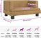 vidaXL - Hondenmand - 60x40x30 - cm - fluweel - bruin