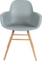 Zuiver Albert Kuip Eetkamerstoelen met armleuning Lichtgrijs - Set van 2