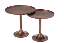 J-Line tafel - aluminium - brons - 2 stuks