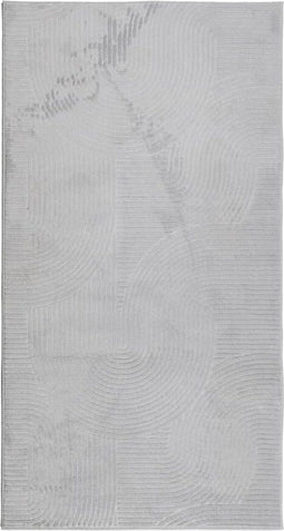 vidaXL - Vloerkleed - IZA - laagpolig - Scandinavisch - 80x150 - cm - grijs
