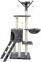 Krabpaal voor Katten Jipsy 79 x 34 x 138 cm Grijs Sisal Ø 7 cm
