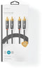 Nedis CATB24200GY50 - RCA kabel - 500 cm - Grijs