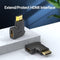 Vention HDMI hoekadapter - 90 graden - HDMI 2.0 - 4K 60Hz - Zwart