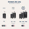 TRVLMORE Kofferset - 3 Delig - 38L Handbagage + 70L en 110L Ruimbagage - Lichtgewicht - Zwart