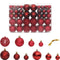 vidaXL - Kerstballen - 100 - st - 3/4/6 - cm - wijnrood