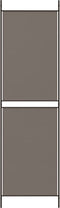 vidaXL - Kamerscherm - met - 4 - panelen - 200x200 - cm - stof - antracietkleurig