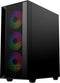 Gembird CCC-FC-4000 - Tower PC - ATX ITX micro ATX - Geharde glas zijpaneel - Zwart