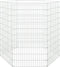 vidaXL - Dierenverblijf - 6 - panelen - 54x100 - cm - gegalvaniseerd - ijzer