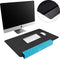 imoshion Bureau Onderlegger - 80 x 40 cm - Hoogwaardig kunstleer - Bureau Accessoires - Bureau Organizer - Antislip Muismat XXL - Inclusief draagriem - Zwart