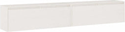 vidaXL - Wandkasten - 2 - st - 100x30x35 - cm - massief - grenenhout - wit