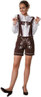 dressforfun Alpsee - Lederhose - Klassieke klederdrachtvorm met hartvormige zak - Bruin
