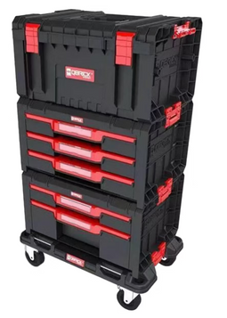 Qbrick System Pro Drawer - Workshop Gereedschapswagen - Modulair Design - Zwart - 52.5x34.5x88.5 cm