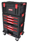 Qbrick System Pro Drawer - Workshop Gereedschapswagen - Modulair Design - Zwart - 52.5x34.5x88.5 cm