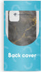 iMoshion Hoesje Geschikt voor iPhone 15 Plus Hoesje Siliconen - iMoshion Design hoesje - Zwart / Black Marble Transparent