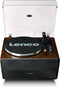 Lenco LS-470WA - Bluetooth Platenspeler - 4 ingebouwde speakers - Walnoot