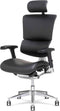 X-Chair bureaustoel X4 premium leer Rood met hoofdsteun