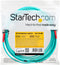 Startech.com Aqua OM4 - Duplex multimode glasvezel kabel 100 Gb 50/125 LSZH LC/LC - 5 m Blauw