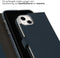 Selencia iPhone 14 Plus - Echt Lederen Bookcase - 3 Pashouders - Blauw