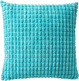 Dutch Decor ROME - Kussenhoes uni 45x45 cm - Antigua Sand - blauw - met rits