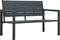 vidaXL - Tuinbank - hout-look - 120 - cm - HDPE - grijs