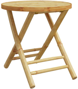 vidaXL - Tuintafel - inklapbaar - Ø - 45x45 - cm - bamboe