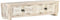 vidaXL - Tv-meubel - 140x30x35 - cm - massief - mangohout - wit