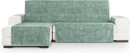 Hoes voor chaise longue met korte armleuning links Eysa TURIN Aquamarijn 100 x 110 x 350 cm