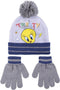 Muts en Wanten Looney Tunes Grijs