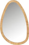 J-Line spiegel Paille - jute/glas - naturel - medium - 46 x 70 cm