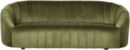 MALUNG - Driezitsbank - Donkergroen - Fluweel