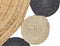 VOSTAN - Vloerkleed - Zwart - ø 140 cm - Jute