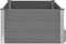 vidaXL - Plantenbak - verhoogd - 100x100x54 - cm - HKC - grijs